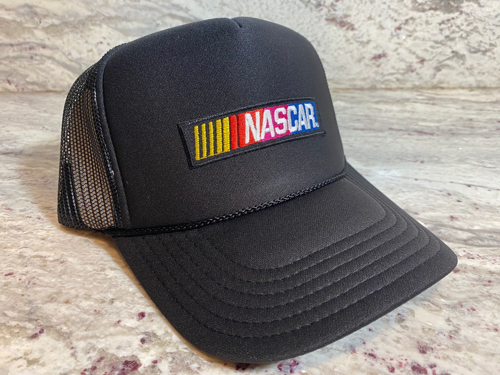 New Handmade Nascar Racing Black Mesh Trucker SnapBack Hat Cap Etsy