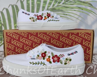 Individuell bestickte Vans/Hochzeitsgeschenke/Hochzeitsschuhe/Benutzerdefinierte Namensgestickte Sneakers/Bestickte Hochzeits-Vans-Schuhe/Hochzeitsgeschenk