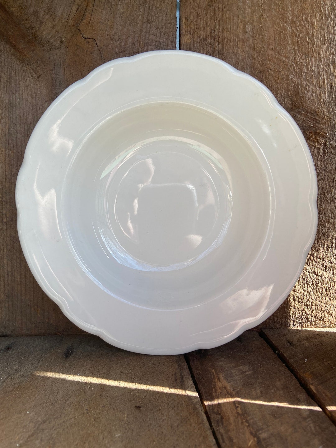 White Buffalo China Plate Etsy