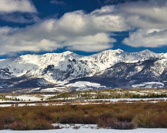 Winter Mountains Photography | Winter Landscape Print | Mountain Landscape Canvas Art Print - 207