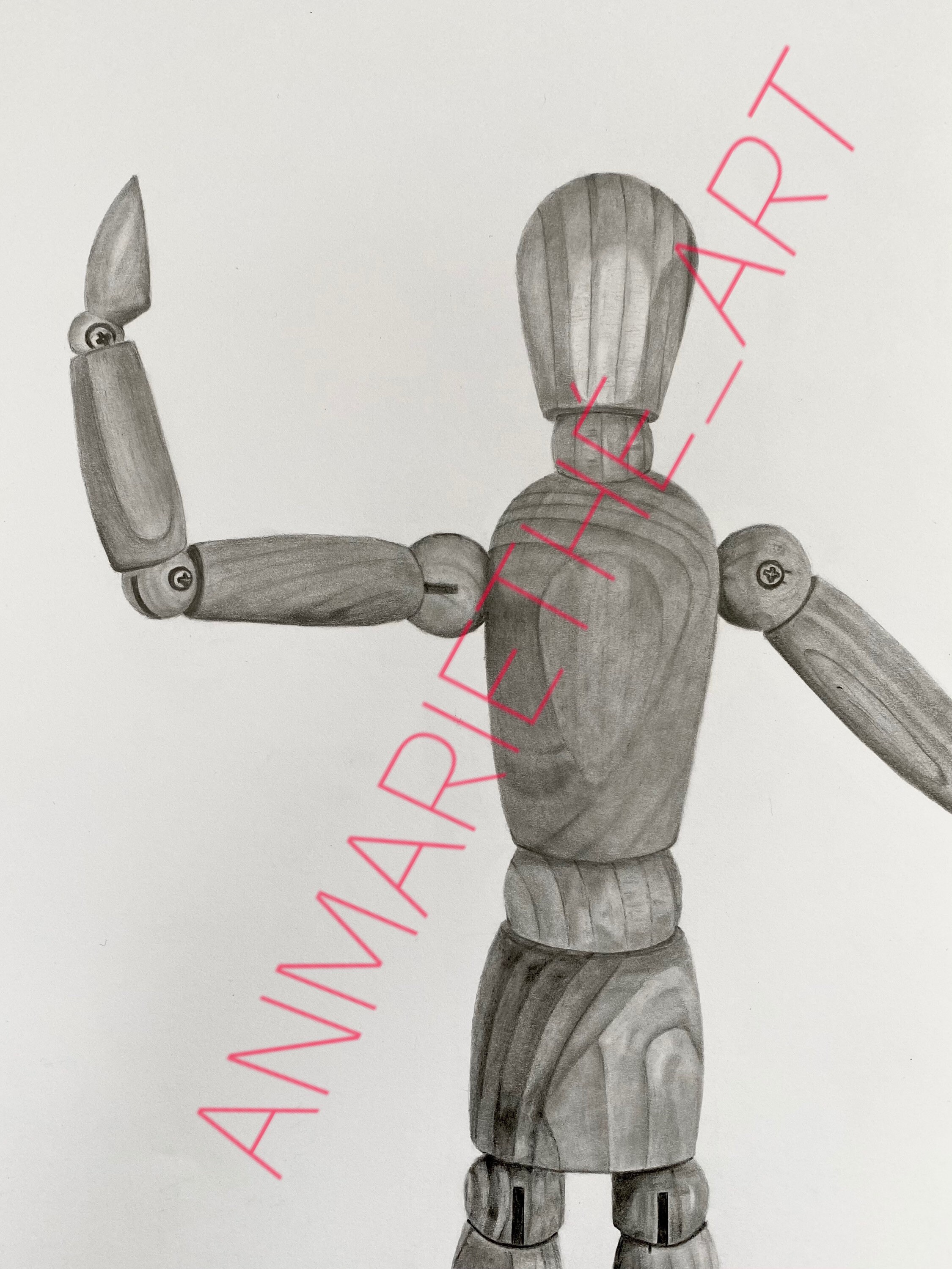Wooden Stickman Pencil Drawing Digital File Etsy