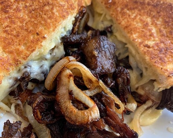 Oxtail and Grilled Cheese Sandwich