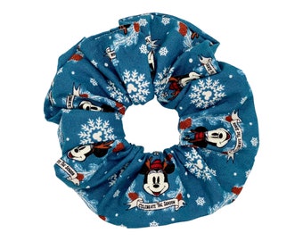 Christmas Mickey Scrunchie,Christmas Scrunchies,Mickey Mouse,Parks Scrunchie,Large Scrunchies,Fall Scrunchies,Soft Scrunchies,Disney Treats