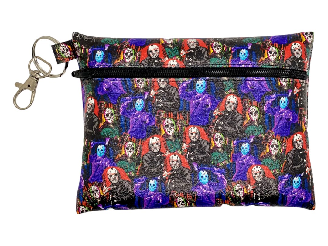 Horror Zipper Pouch, Horror Pouch, Spooky, Horror Bag, Zipper Pouch