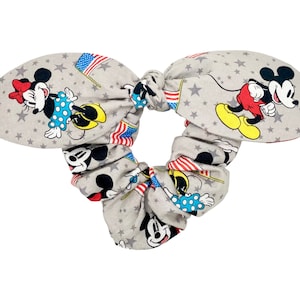 Mickey and Minnie Mouse Scrunchie,Mickey Ears, Mickey Scrunchies, Minnie Scrunchies, Theme Park Scrunchies,Disney Scrunchies,Princesses
