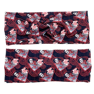 Horror Movie Headband,Killers Headband, Valentines Headbands,Women’s Headband,Nurse Headband,Twist Headband,Horror Headbands,Valentine’s Day