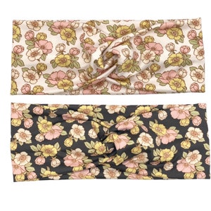Floral Headbands,Twist Headbands,Knotted Headbands,Knot Headbands,Yoga Headbands,Boho Headbands,Spring Print Headbands,Nurses Headbands