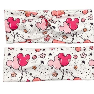 Bandeau inspiré de Disney, Minnie, bandeaux floraux, bandeaux de parc, bandeau de noeud, bandeaux torsadés, bandeaux d'infirmière, bandeaux d'impression d'été, Mickey