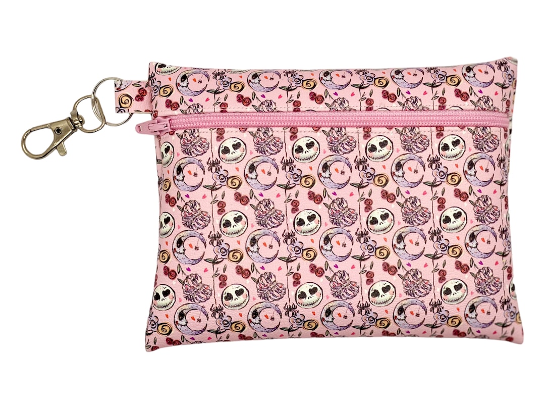 Horror Zipper Pouchhorror Pouchjack Skellingtonnightmare Etsy
