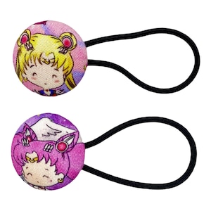 Kawaii Hair Ties,Sailor,Hair Ties,Moon Hair Bobbles,Hair Bobbles,Cute Hair Ties,Hair Ties,Bun Hair Ties,Space Girl,Kawaii,Comic Hair Tie