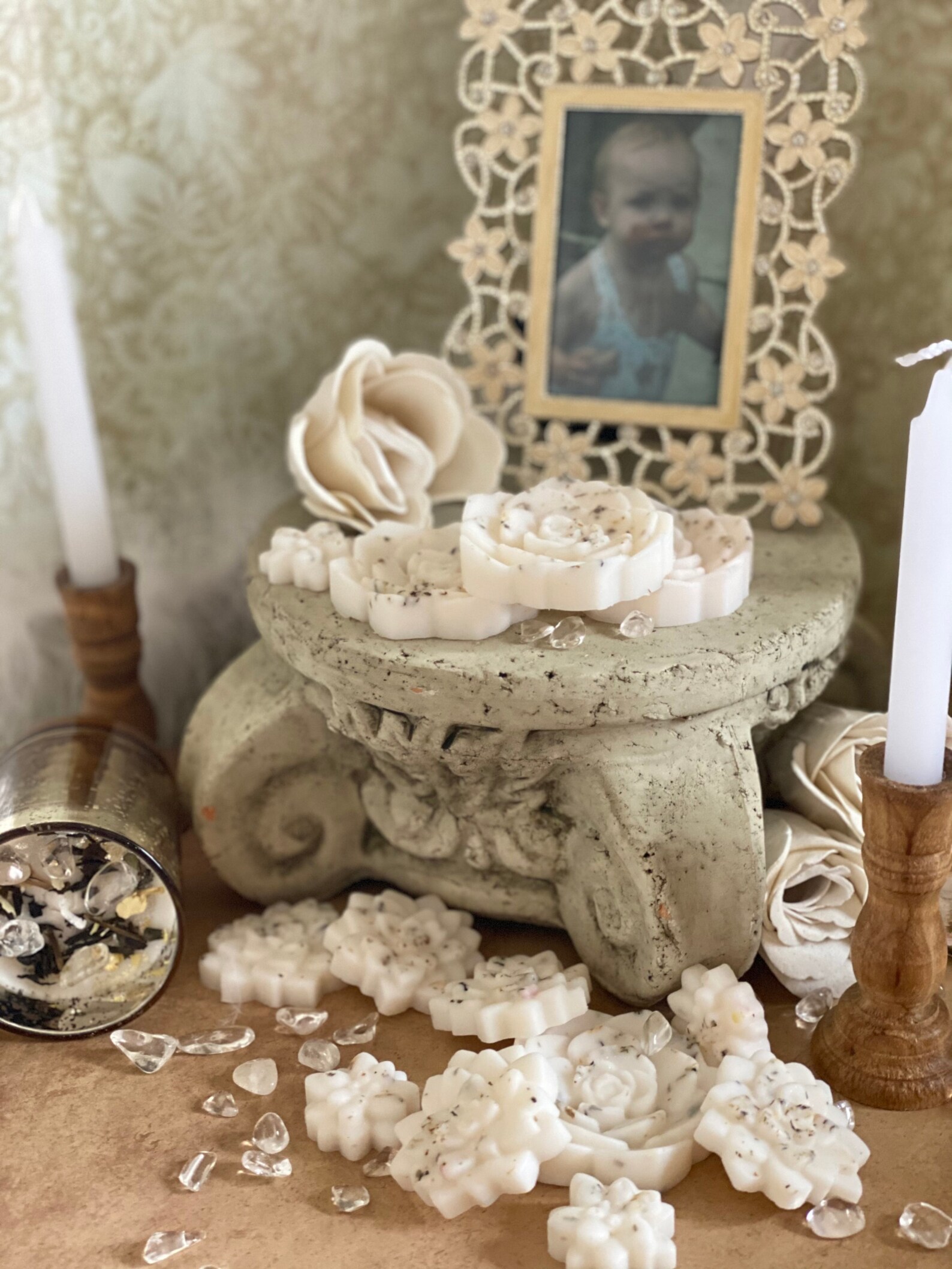 Light Stained Small Chime Candle holder Etsy