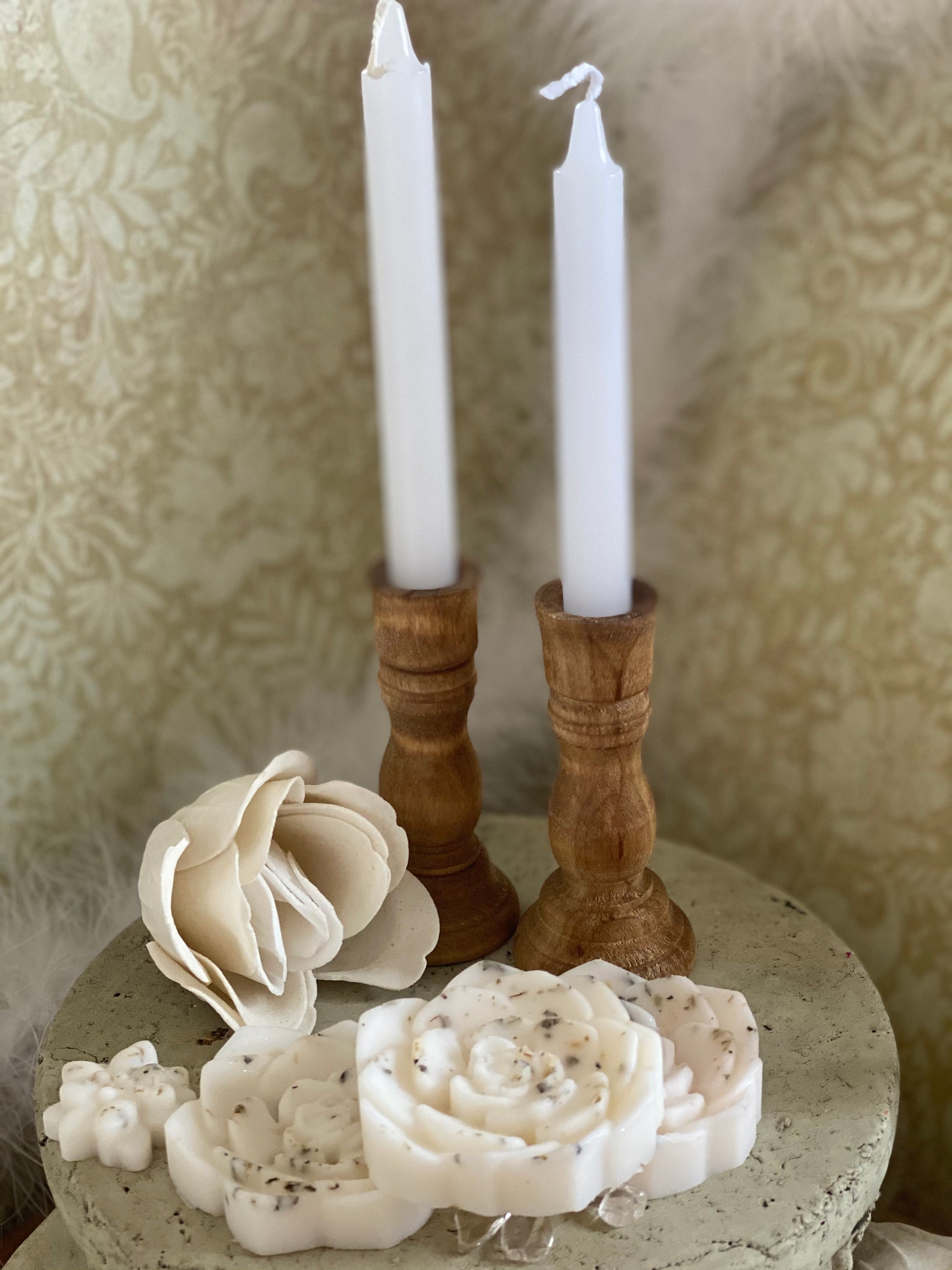 Light Stained Small Chime Candle Holder Etsy UK