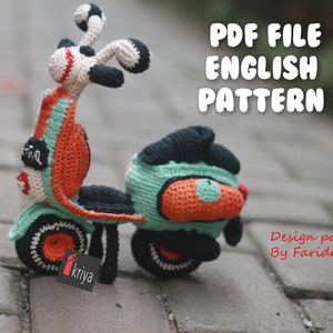 crochet doll pattern amigurumi Vespa