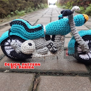 crochet doll pattern amigurumi-Siantar motorcycle amigurumi pattern