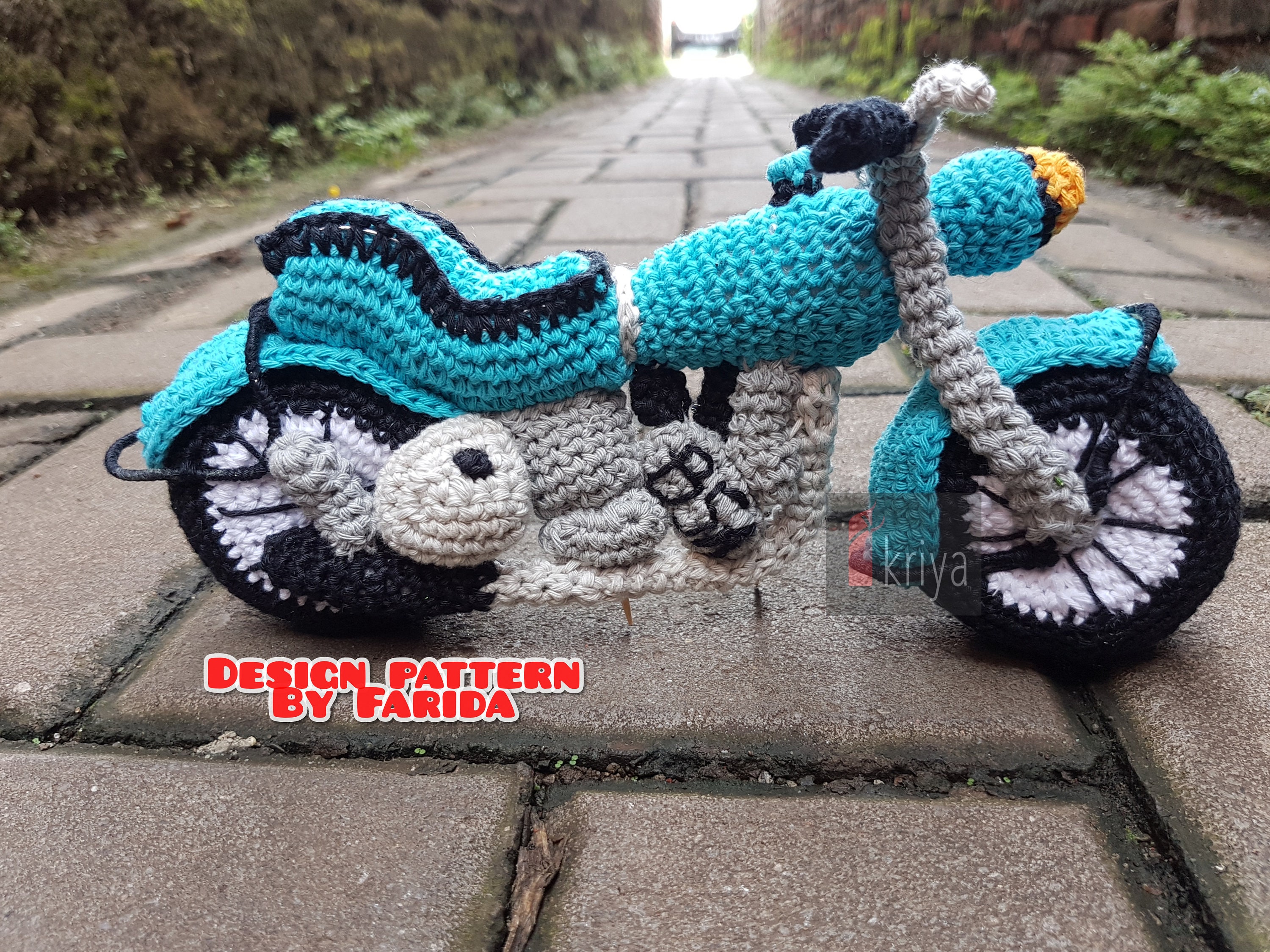Crochet Doll Pattern Amigurumi-siantar Motorcycle Amigurumi