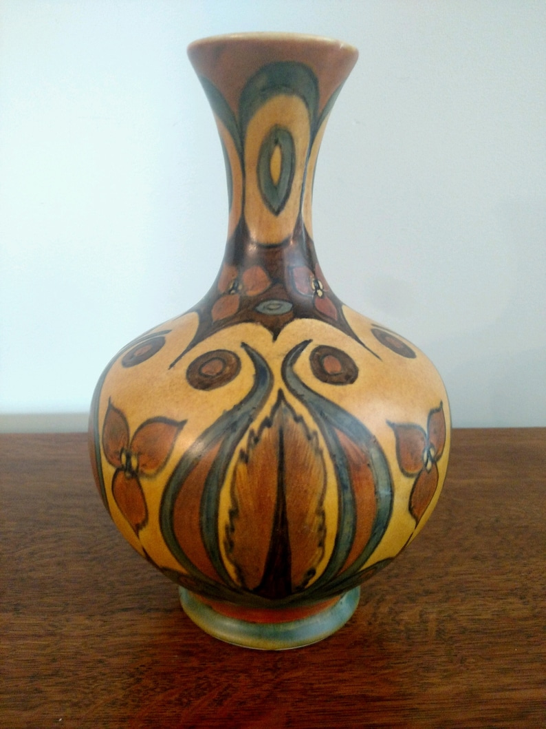 chameleon-ware-art-pottery-vase-etsy