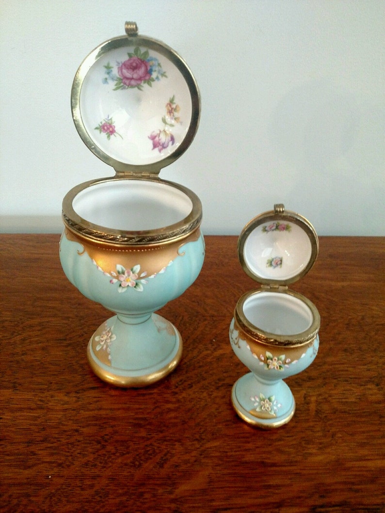 Vintage Lenwile Ardalt Japan Hand Painted Porcelain Moriage Dresser Set