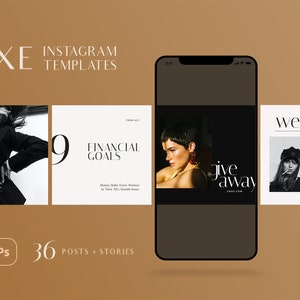 LUXE Instagram Template CANVA PS Instagram Story Templates - Etsy