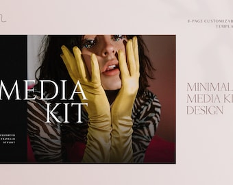 Stylish Brand Media Kit Template, Entrepreneur Media Kit, Influencer Media Kit, Fashion Media Kit, Modern Media Kit, Minimal Media Kit