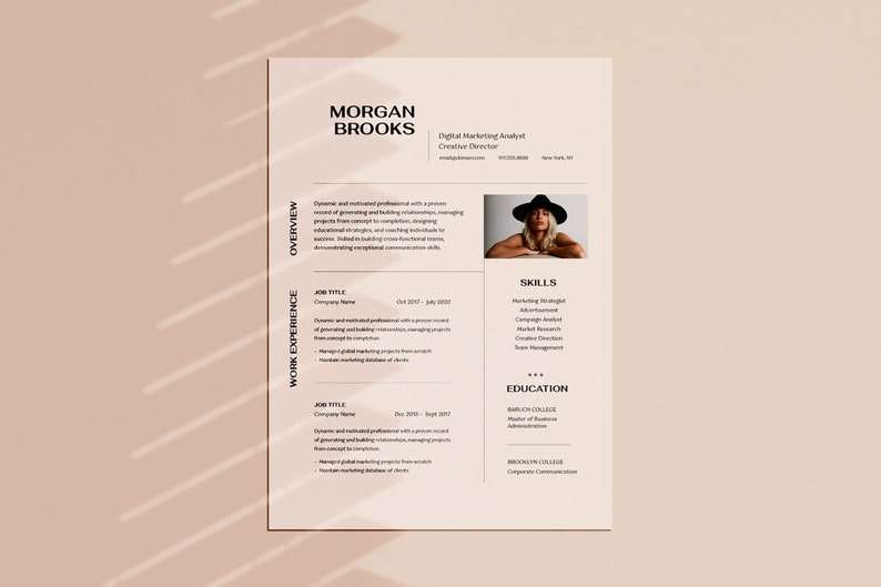 Modern Resume/cover Letter Template Linkedin Resume Resume Template Modern Resume/cover Letter Template Linkedin Resume Resume Template