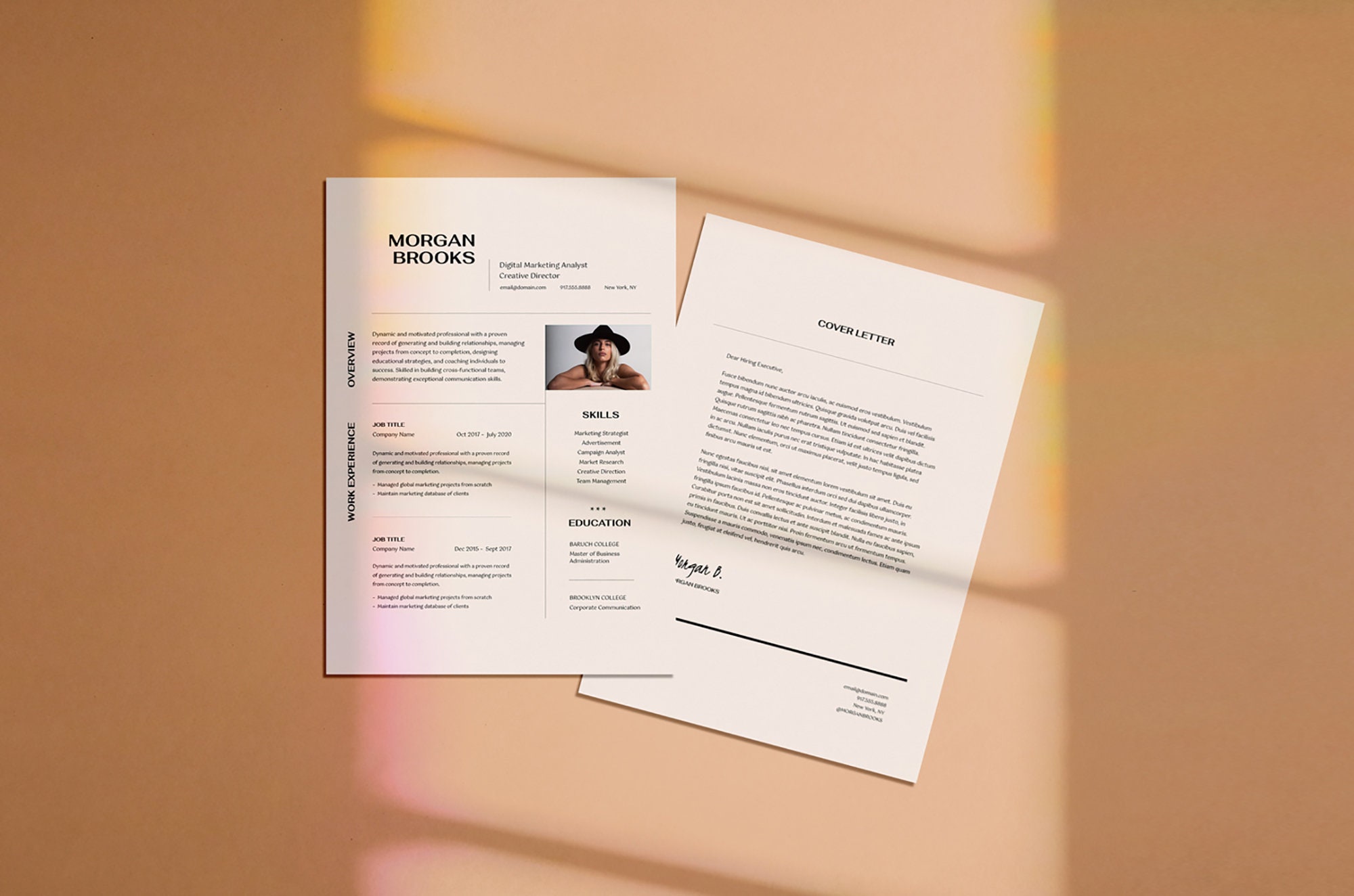 Modern Resume/cover Letter Template, Linkedin Resume, Resume Template Modern Resume/cover Letter Template, Linkedin Resume, Resume Template