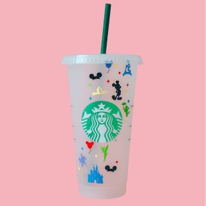 NEW Disney Parks Starbucks Cup, Starbucks Cold Cup, Custom Starbucks Cup, Disney Custom Starbucks Cup