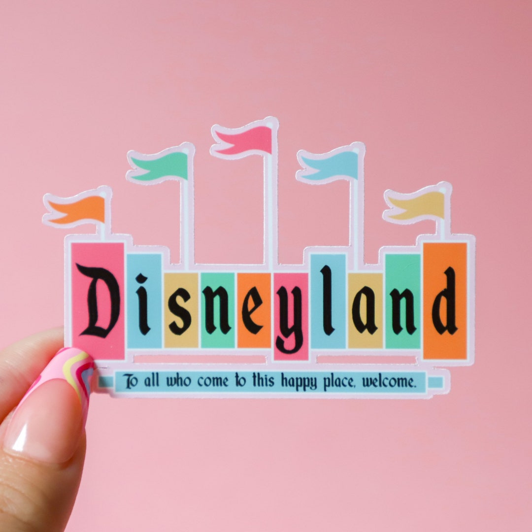 Disneyland Sticker Vintage Disney Sticker Disney Stickers Etsy