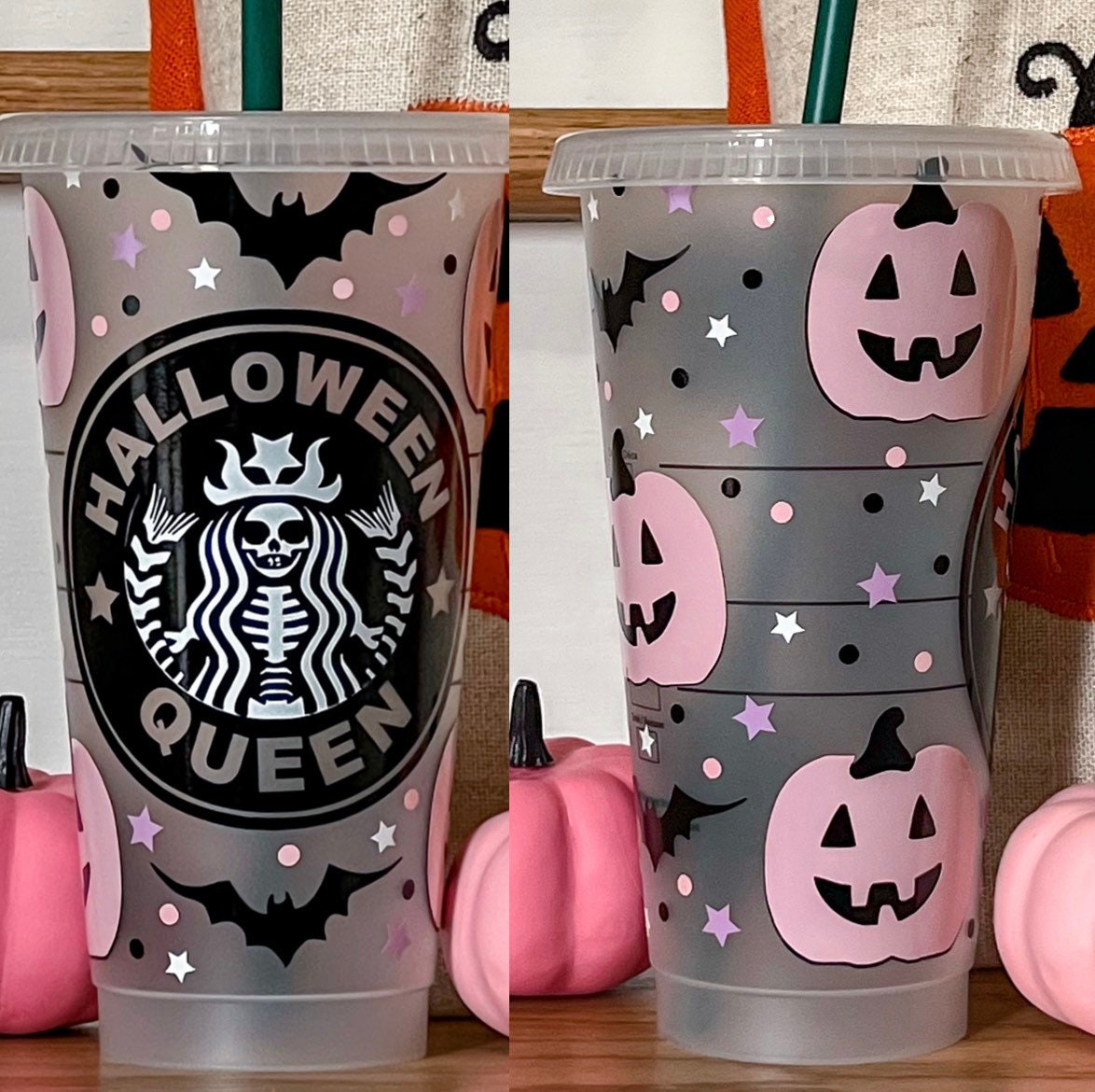 Halloween Queen Starbucks Cup Halloween Starbucks Cup Girly Etsy