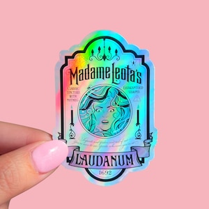 Madame Leota, Disney Halloween Sticker, The Haunted Mansion, Halloween Sticker, Holographic Sticker