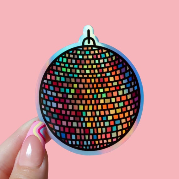 Disco Ball Sticker, Disco Ball, Groovy Sticker, Retro Stickers