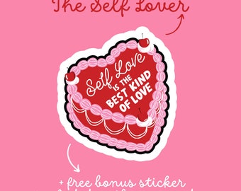 Self Love Sticker, Motivational Sticker, Girly Stickers, Galentines Day Sticker