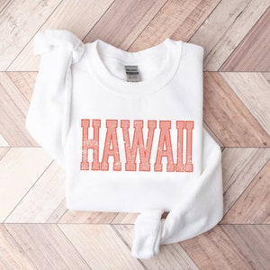 Hawaii Custom State Sweatshirt, State Crewneck, Retro Sweatshirt, Oversized Sweatshirt, City Sweatshirt, Hawaii