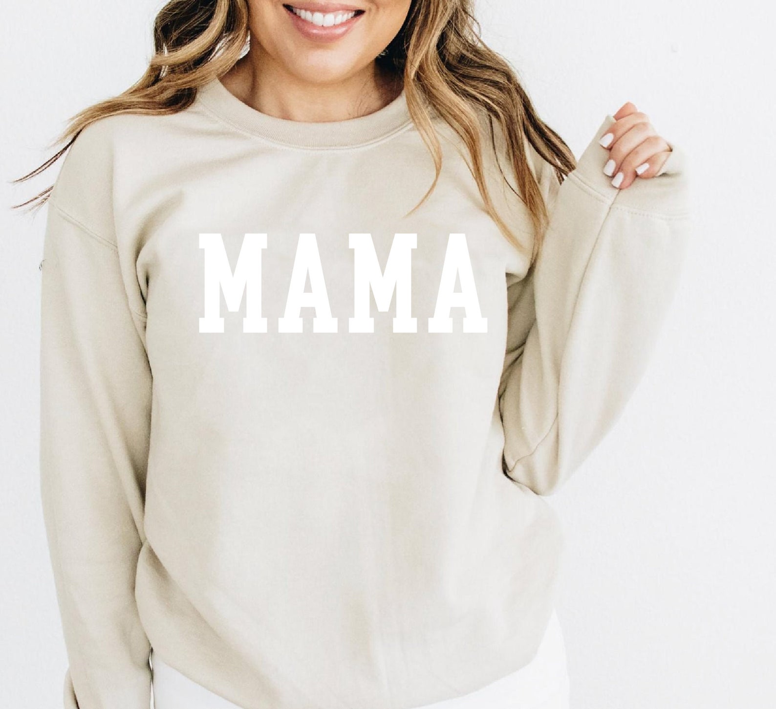 Mama Mama Crewneck Sweatshirt Mom Sweatshirt Mother's Etsy