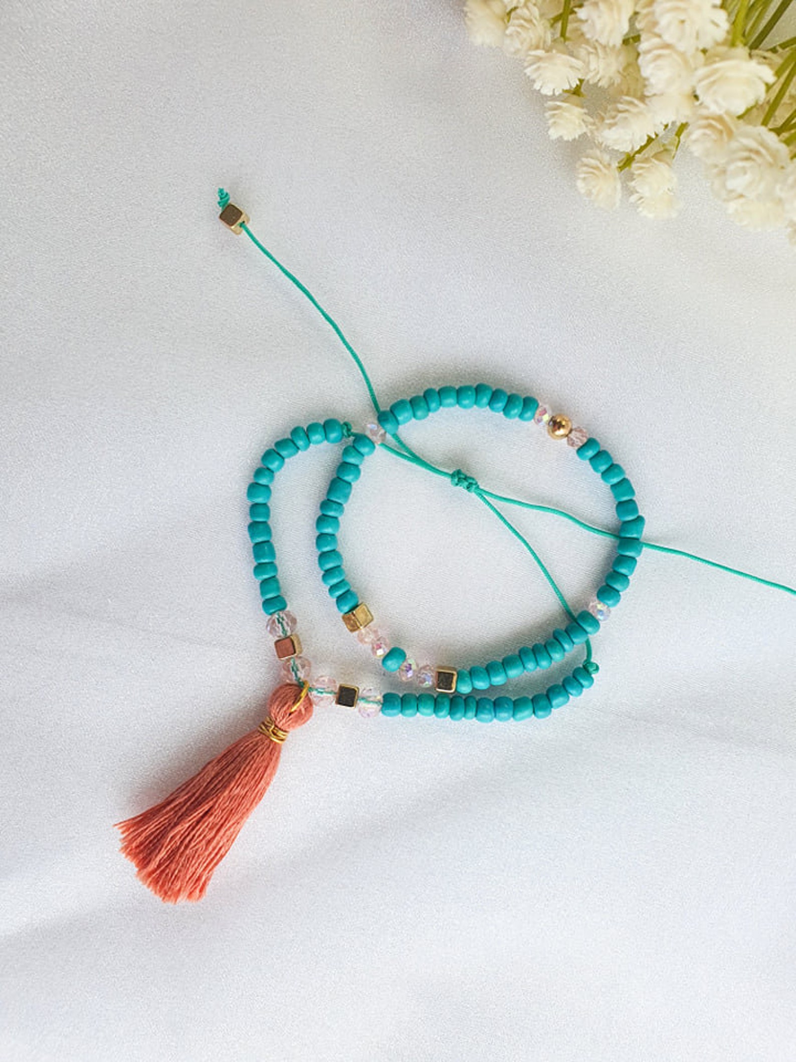 Seed bead bracelet String Bracelet Friendship beaded | Etsy