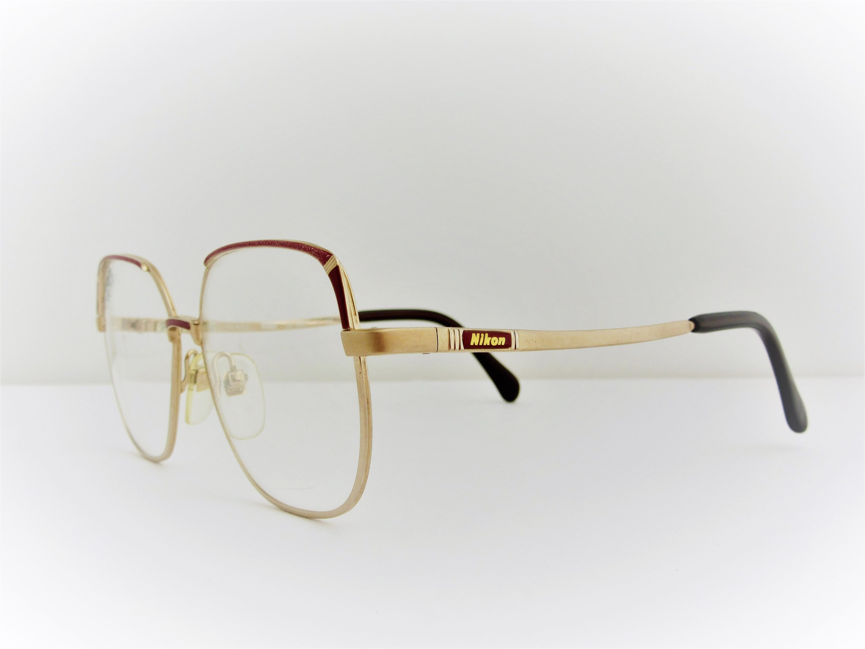 NIKON Titex EB 546T Women's Titanium Eyeglass Frames 1980s Made in ...