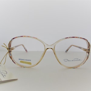Oscar de La Renta para monturas de gafas renacentistas para mujer de la década de 1990 New Old Stock