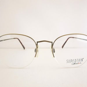 Lunettes de vue semi-sans monture Super Thin 4 by Marchon GEP antiques Japon Neuf ancien stock
