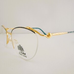 Lotus by TURA 758  Women's Semi Rimless Vintage Eyeglass Frames Japan New Old Stock