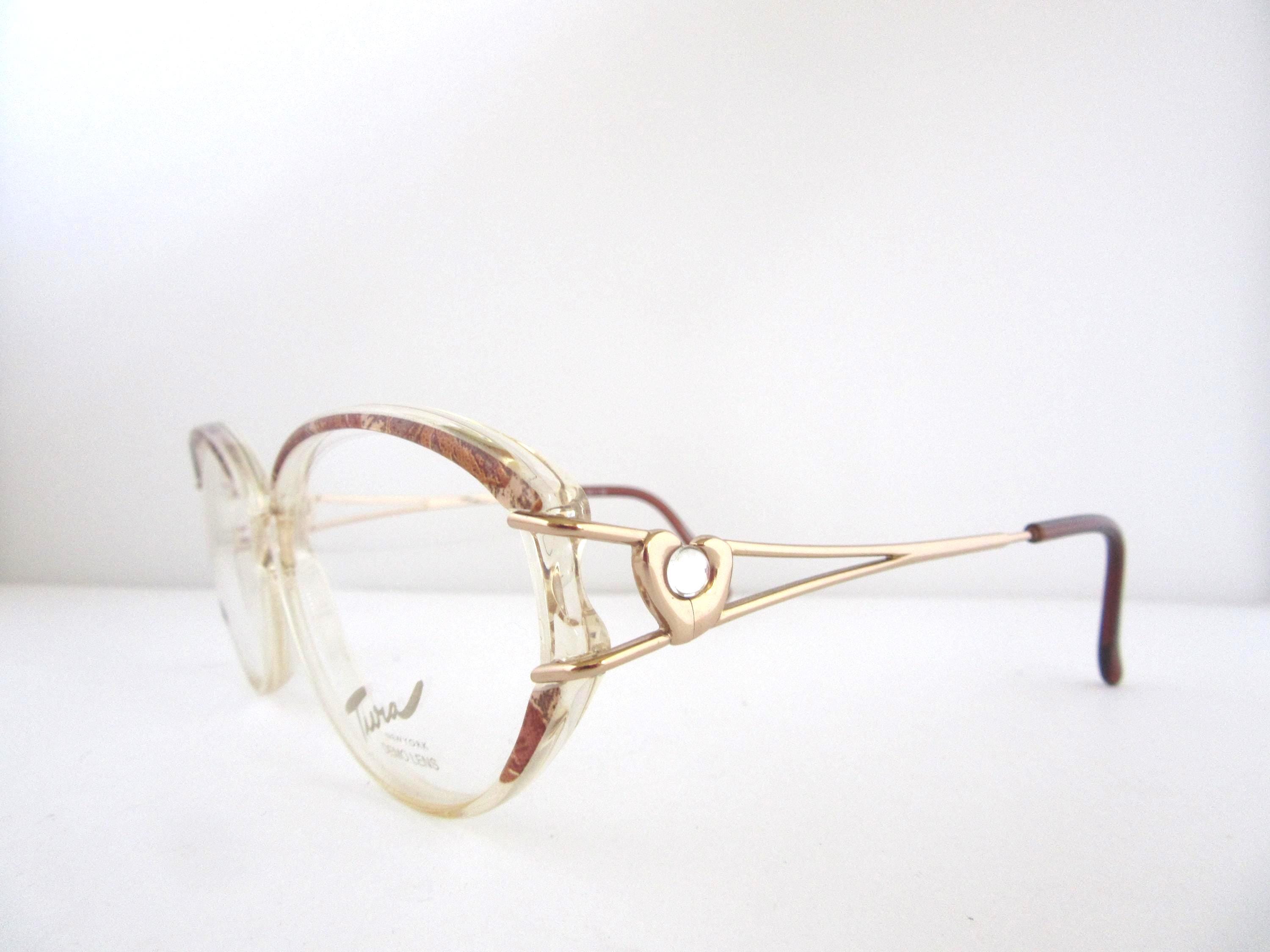 Tura MOD‎ 182 GLD Eyeglasses Gold Black Floral Embroidered Rectangular 51-17-135 Tura Eyeglasses Frames 182 53-17-135 Gold Full Rim RP42 | eBay main image 2