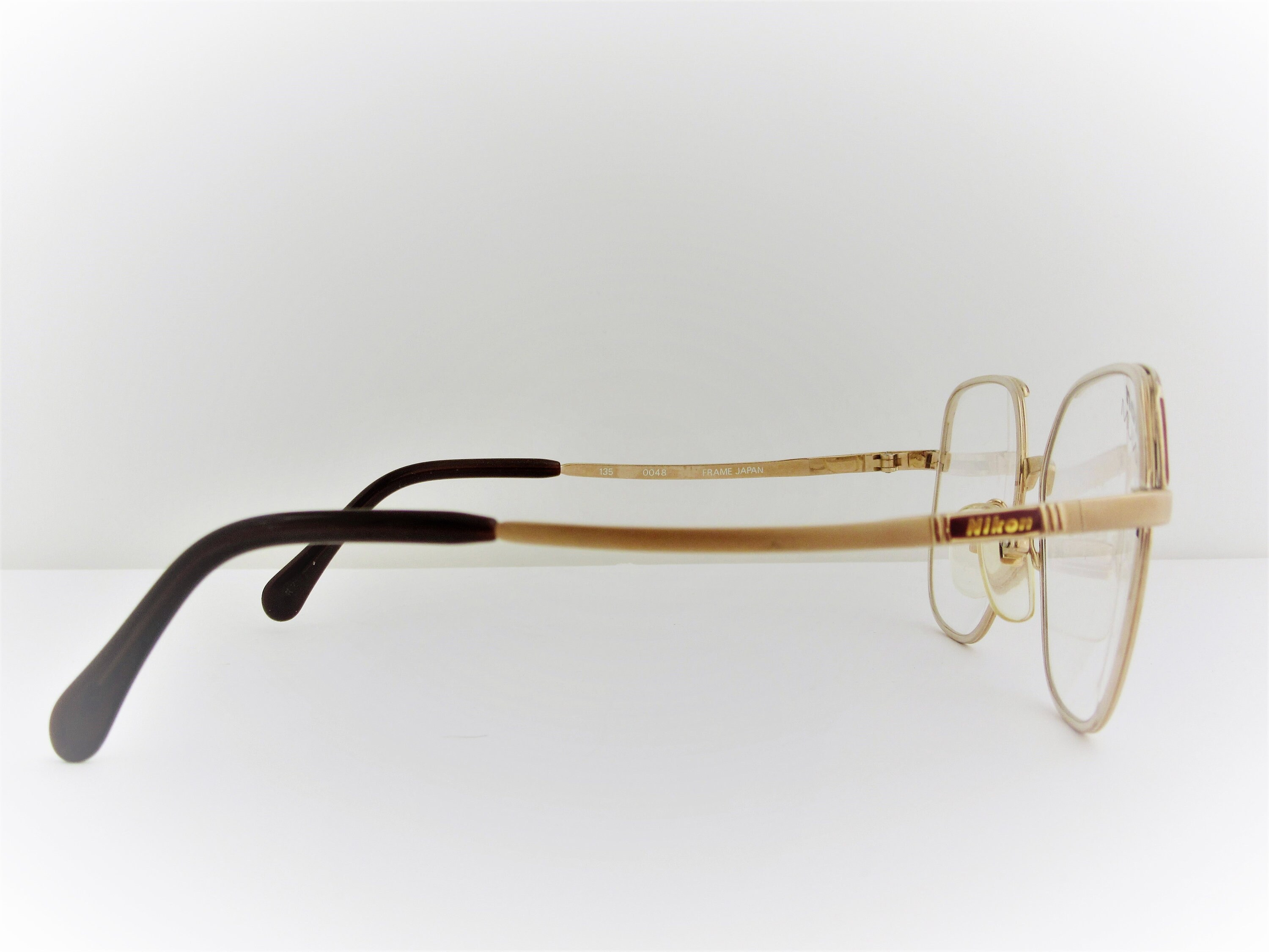 NIKON Titex EB 546T Women's Titanium Eyeglass Frames 1980s Made in ...
