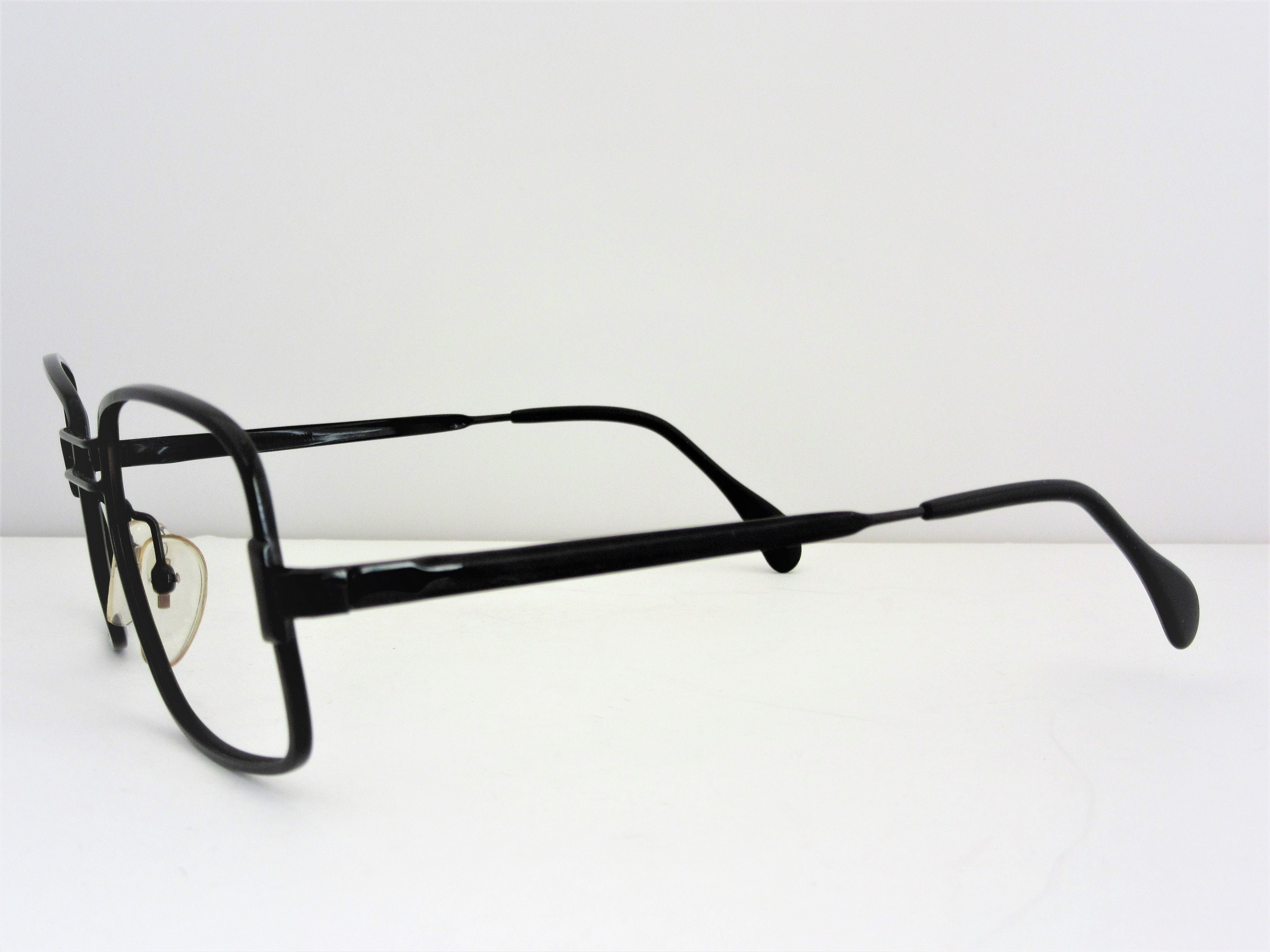 MENRAD Mod. 301 Men's Black Metal Eyeglass Frames Made in Germany 1970s ...