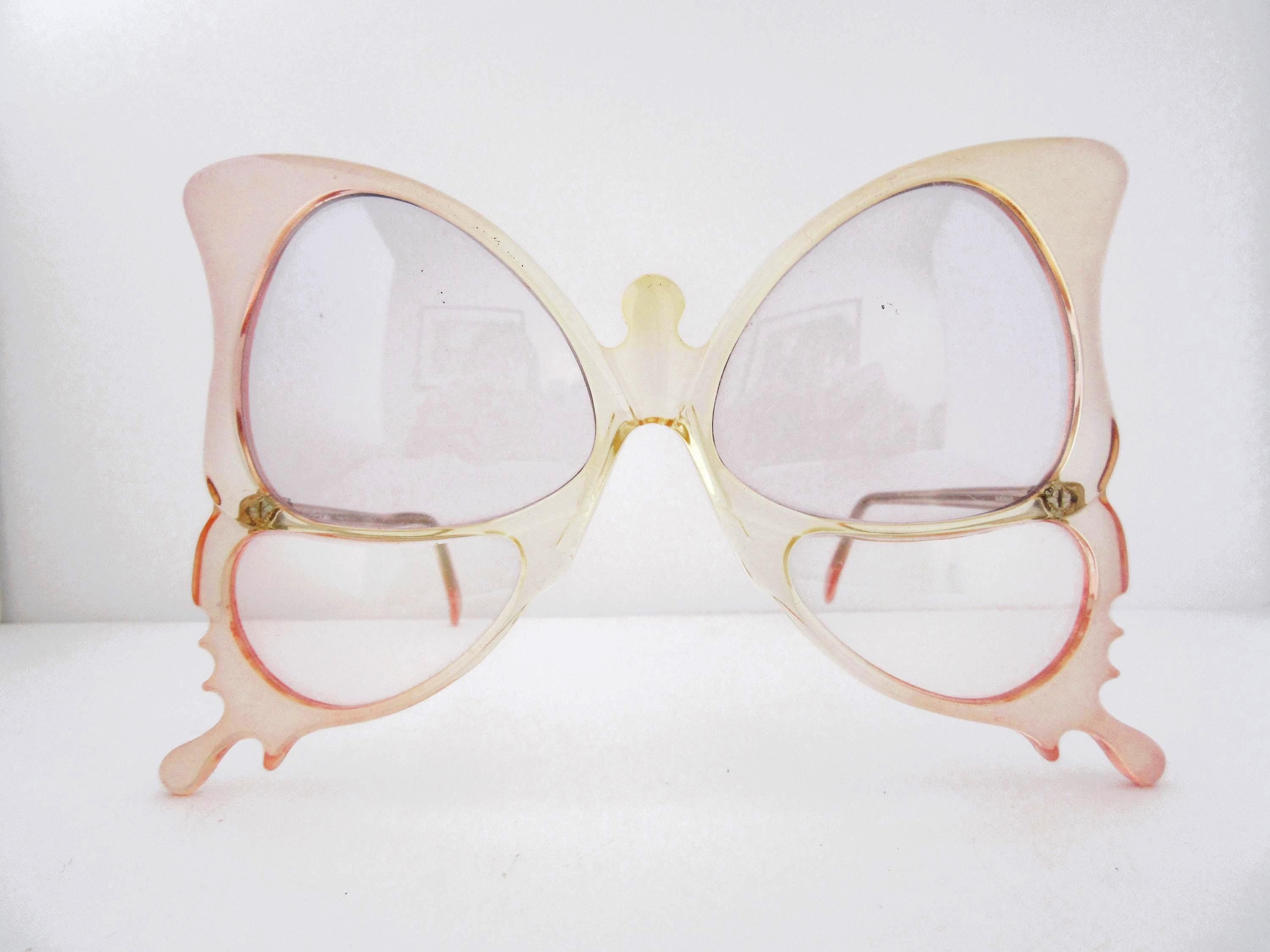 Vintage Anglo American Optical Butterfly Sunglasses Collectible