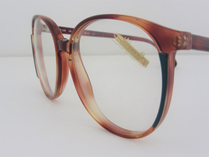 SILHOUETTE Mod 1159 Unisex Roundish Tortoise Vintage Eyeglass Frames Made In Austria 1990s New Old Stock