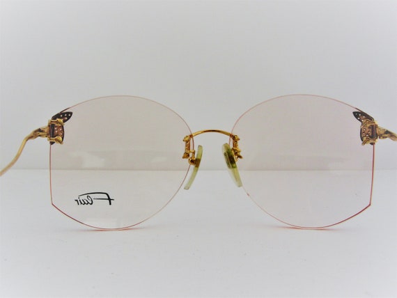 Frame Jet Set Vintage Eyeglasses Frames Women's Drill Mount FLAIR J… - Gem