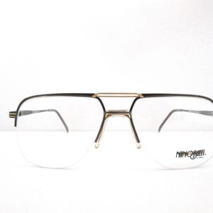 Nino Balli par Classic Mod. NB 126 montures de lunettes homme demi-cerclées Japon années 90 neuf ancien stock