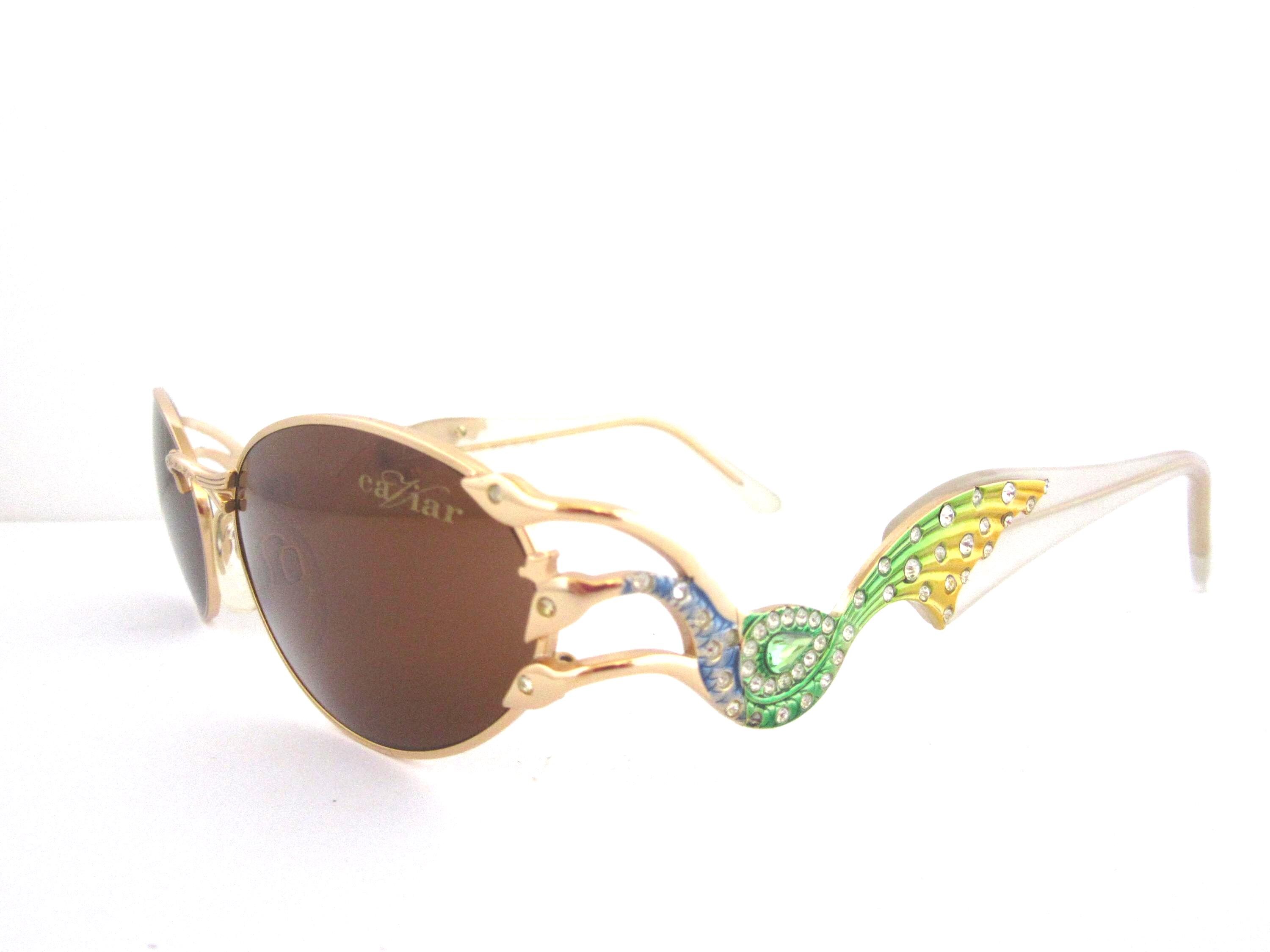 Caviar Brand Women’s Sunglasses - Brand New Never Worn CAVIAR Gold Sunglasses for Women for sale | eBay main image 2