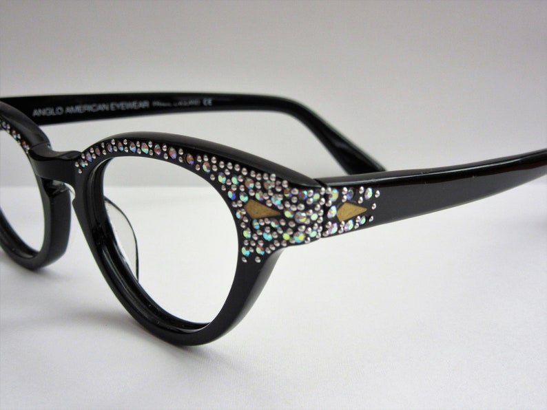 ANGLO AMERICAN EYEWEAR Frame England Cat Eye Eyeglass Frames Vintage