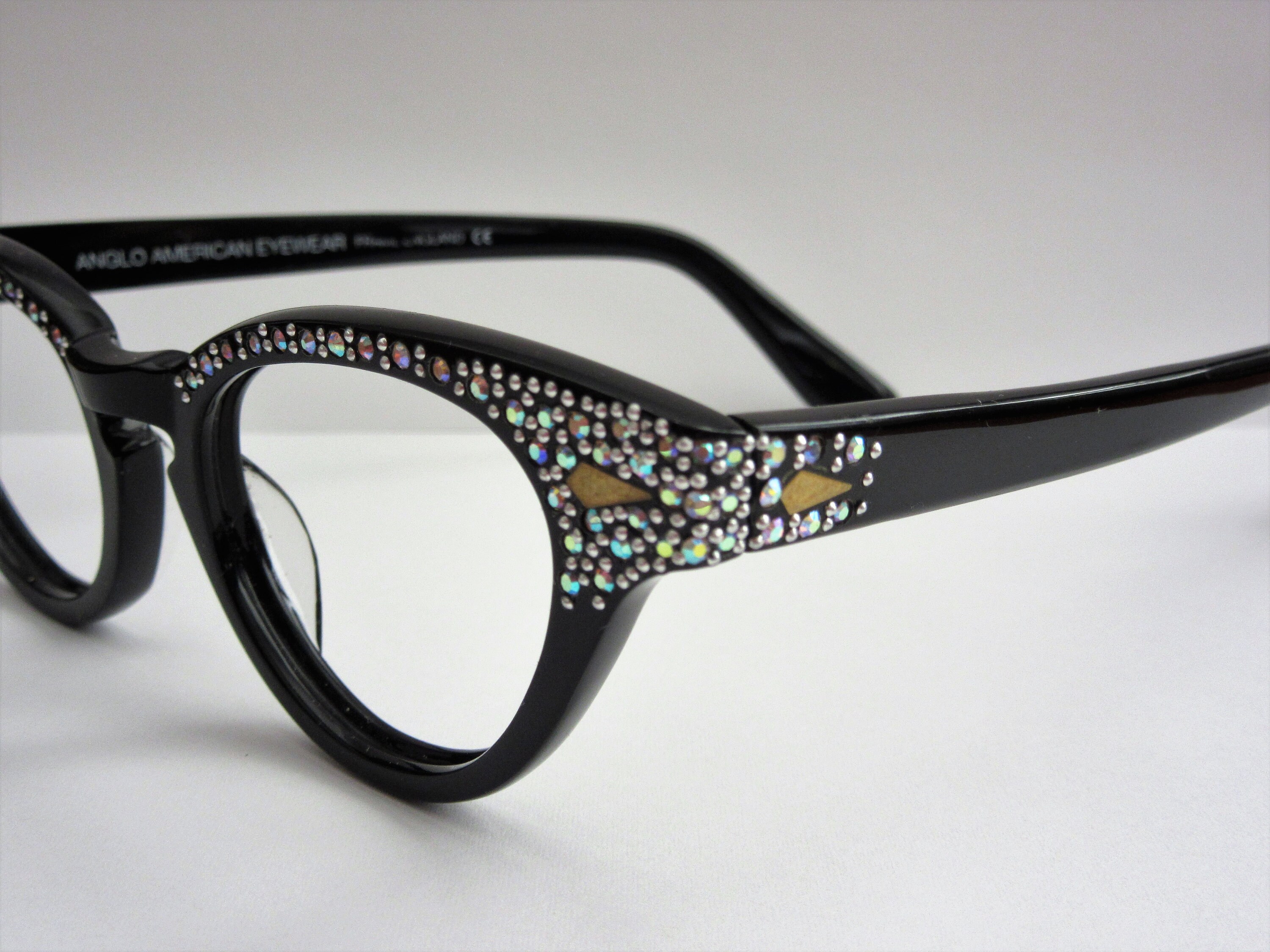 ANGLO AMERICAN EYEWEAR Frame England Cat Eye Eyeglass Frames Vintage 60s New Old Stock Etsy