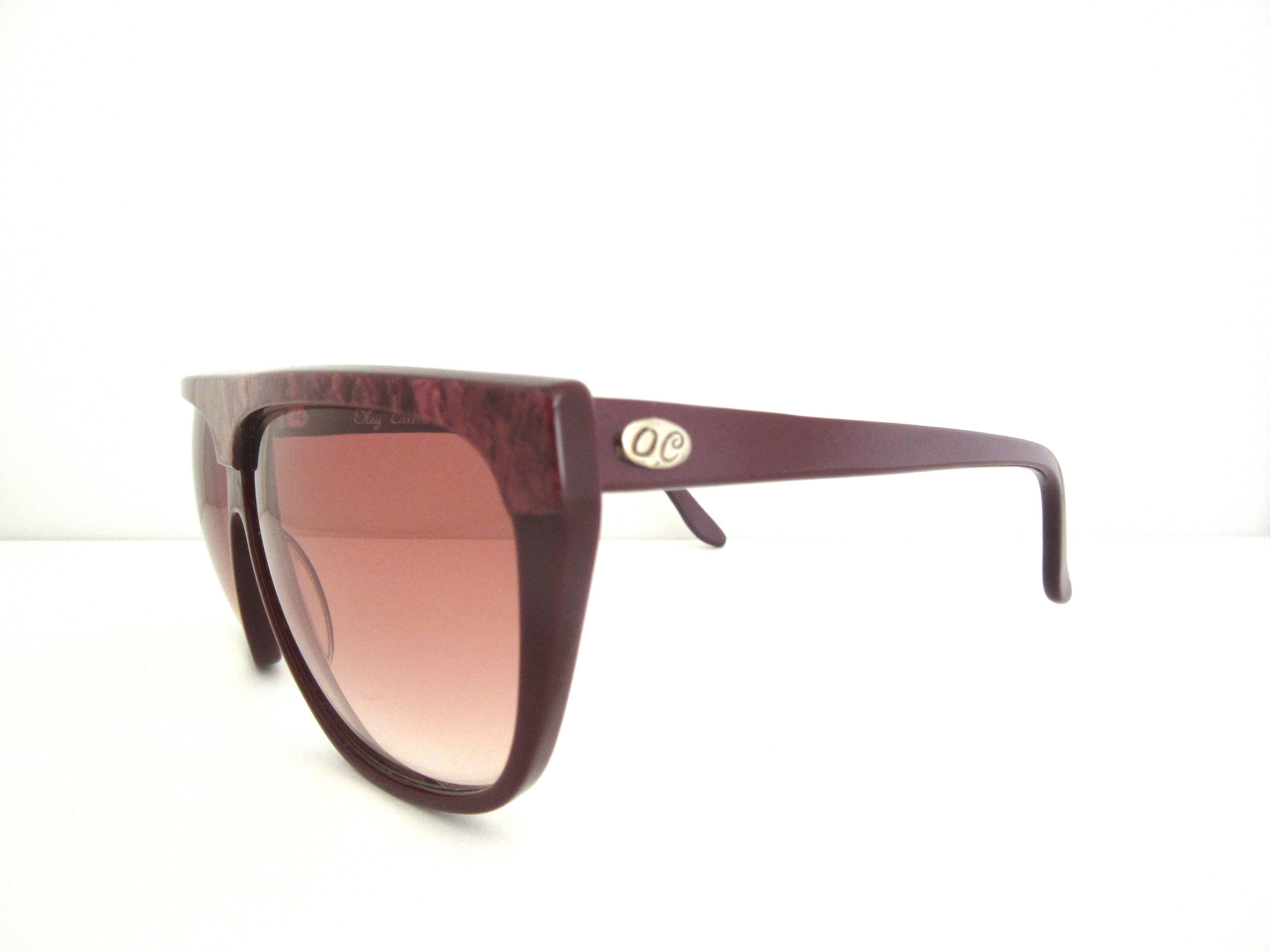 Vintage Oleg Cassini 1980s Sunglasses multicolor NOS Grandma Chic Mob Wife Retro Oleg Cassini Oversized Women main image 4