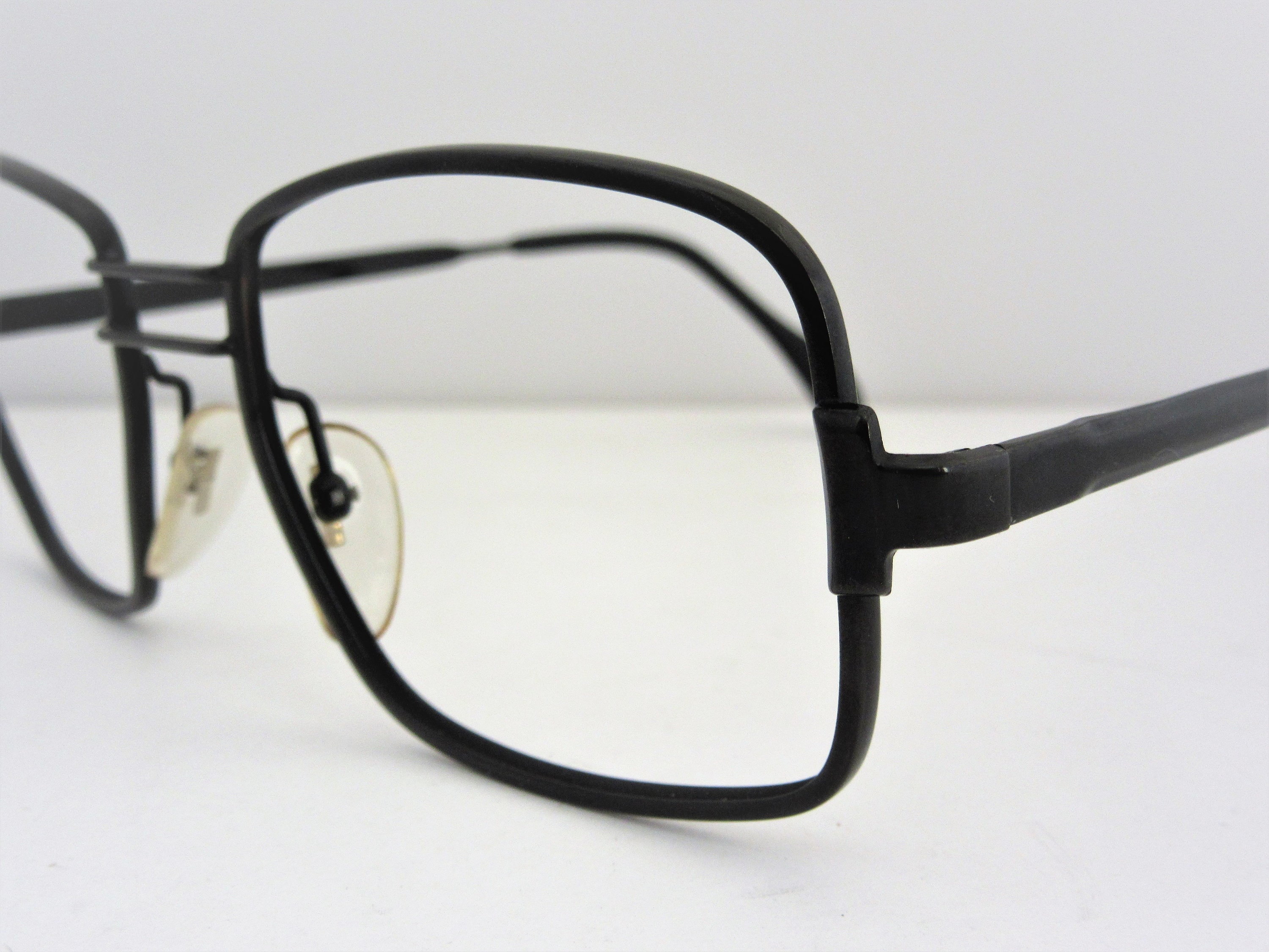 MENRAD Mod. 301 Men's Black Metal Eyeglass Frames Made in Germany 1970s ...